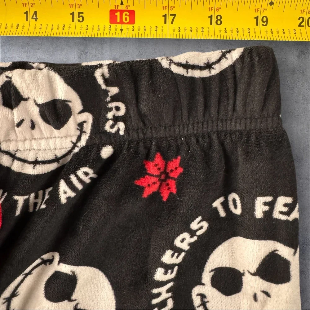 Disney Nightmare Before Christmas Pajama Pants Kids L Black Jack Skellington